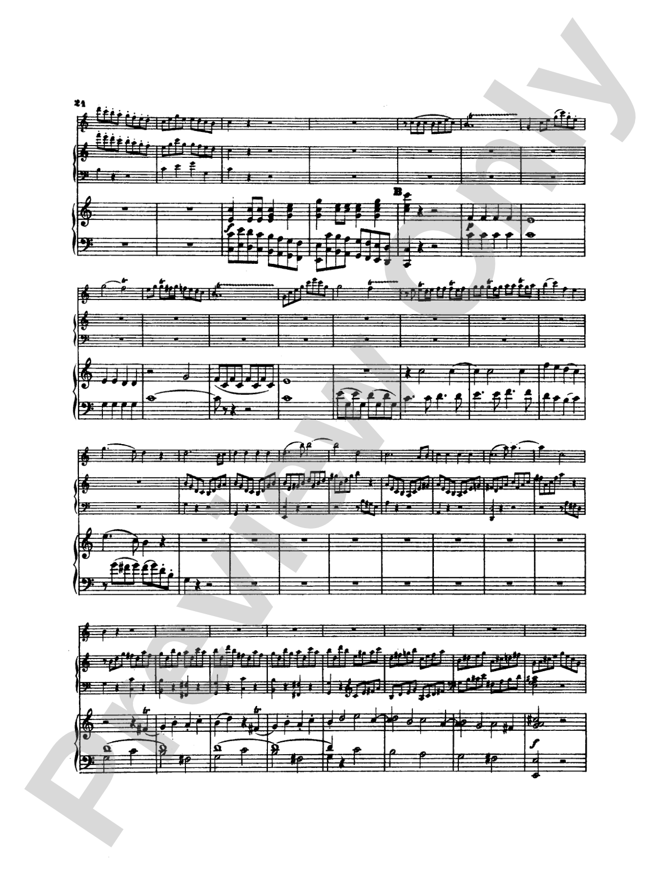 Mozart: Concerto in C Major, K. 299: Flute Part(s)