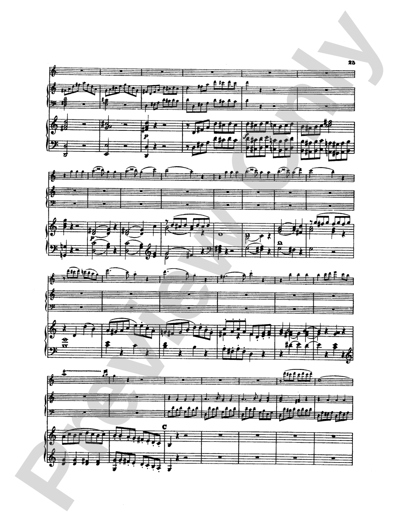 Mozart: Concerto in C Major, K. 299: Flute Part(s)