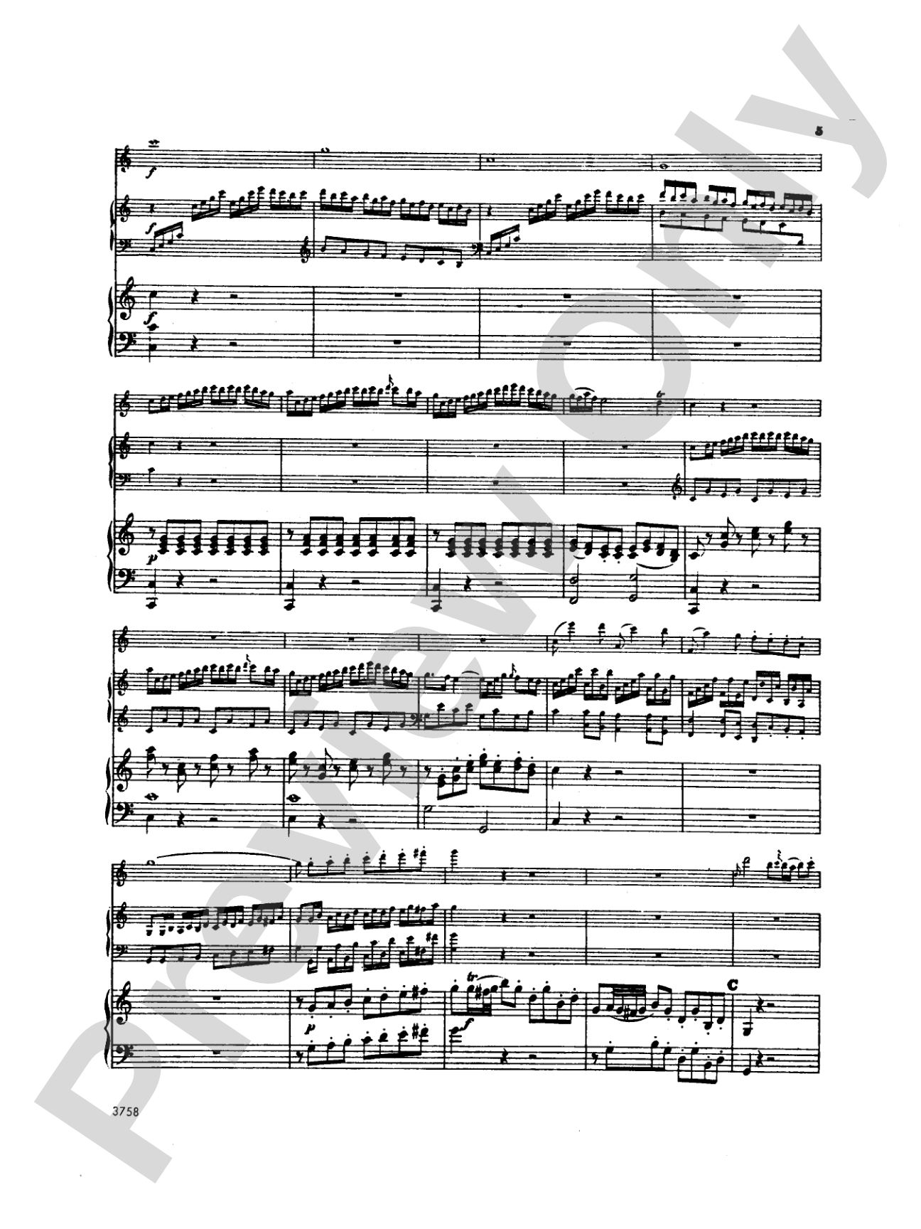 Mozart: Concerto in C Major, K. 299: Flute Part(s)