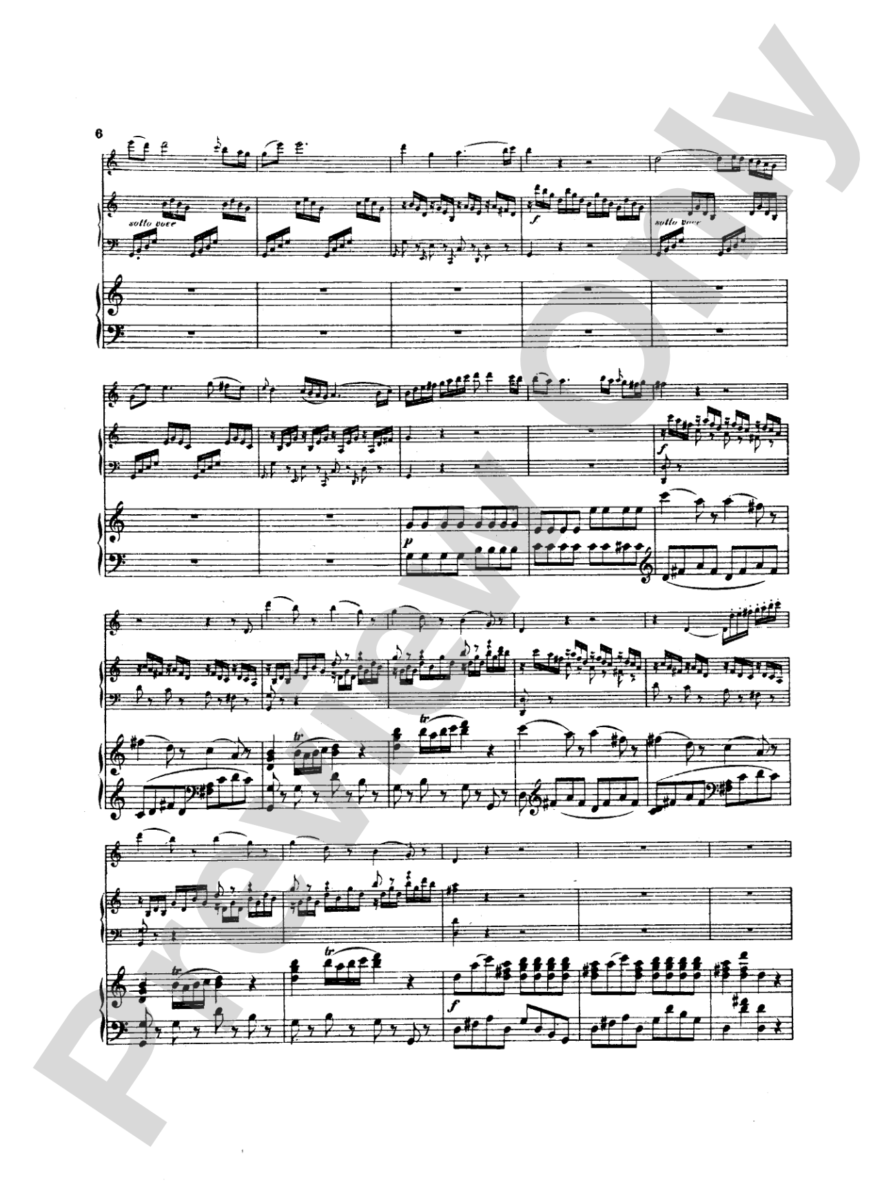 Mozart: Concerto in C Major, K. 299: Flute Part(s)