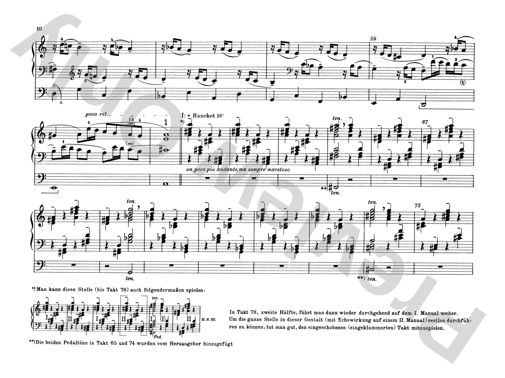 Pachelbel: Selected Organ Works, Volume I: Organ Comb Bound Book