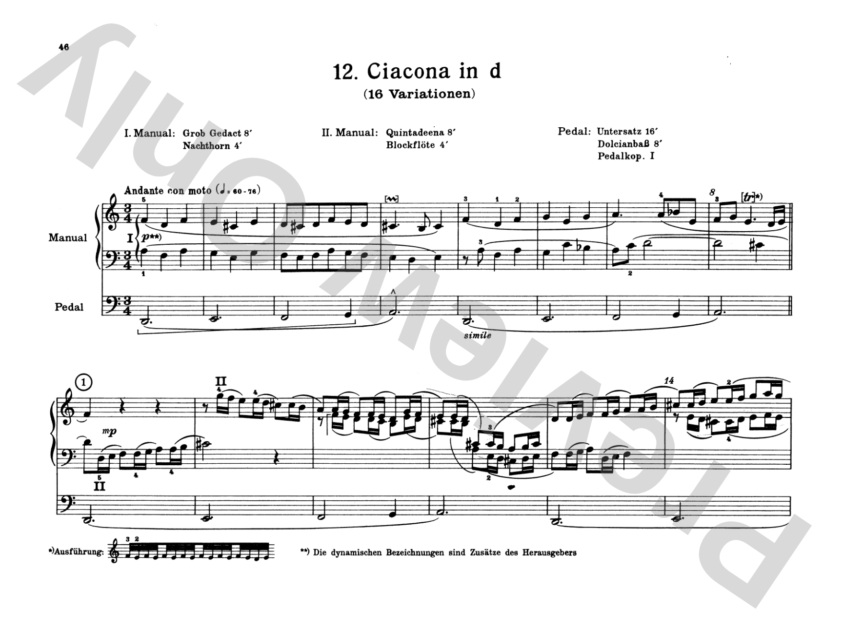 Pachelbel: Selected Organ Works, Volume I