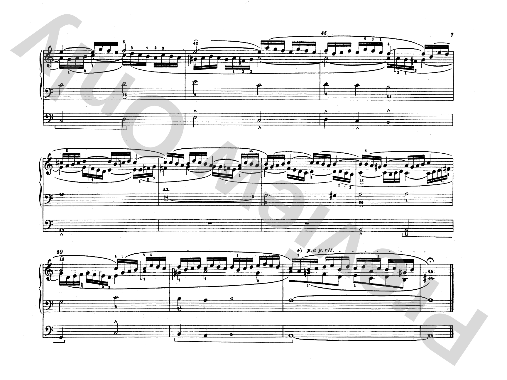 Pachelbel: Selected Organ Works, Volume II: Organ Comb Bound Book