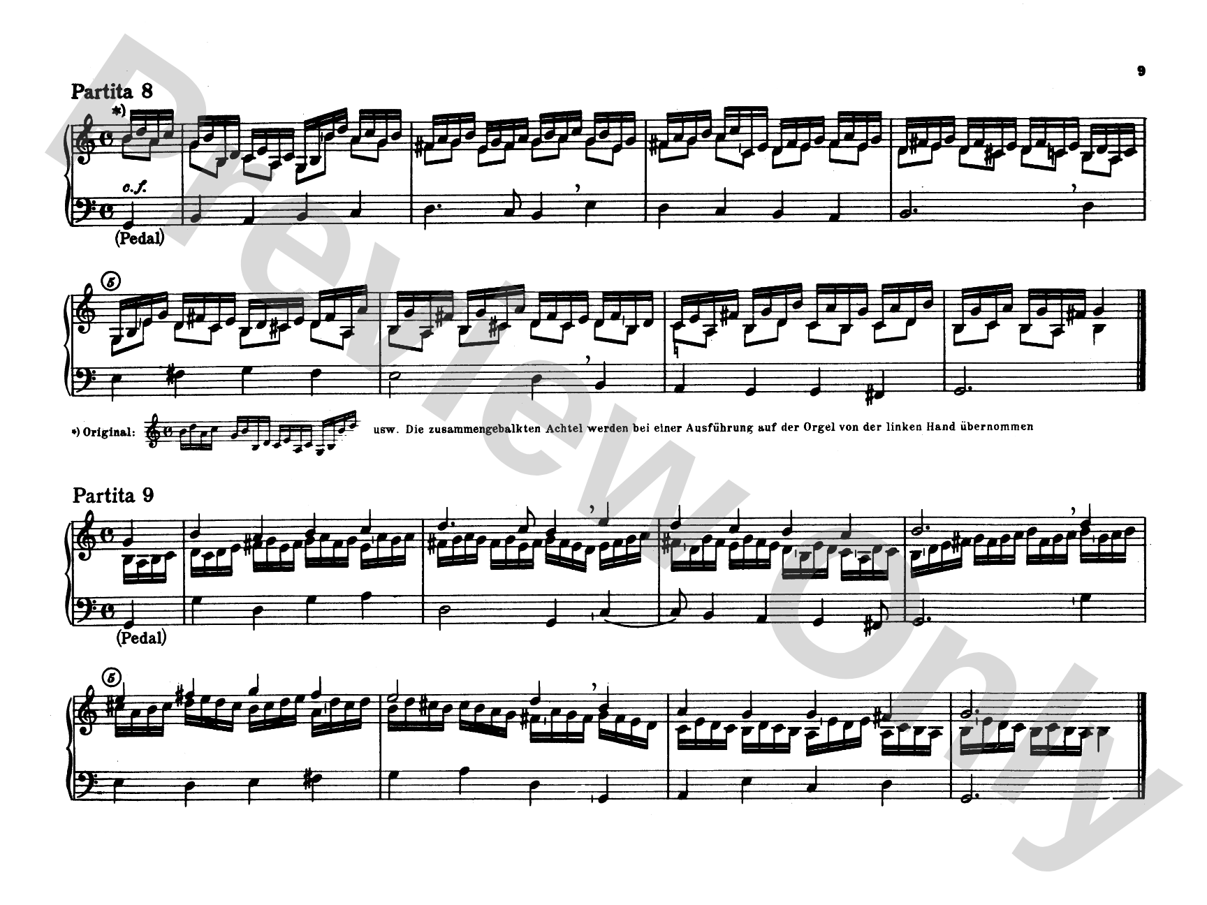 Pachelbel: Selected Organ Works, Volume IV: Organ Comb Bound Book