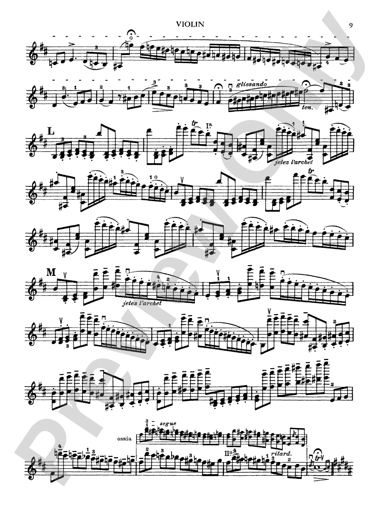 Paganini: Concerto No. 1 in D Major, Op. 6 (Arr. Carl Flesch): Violin Book