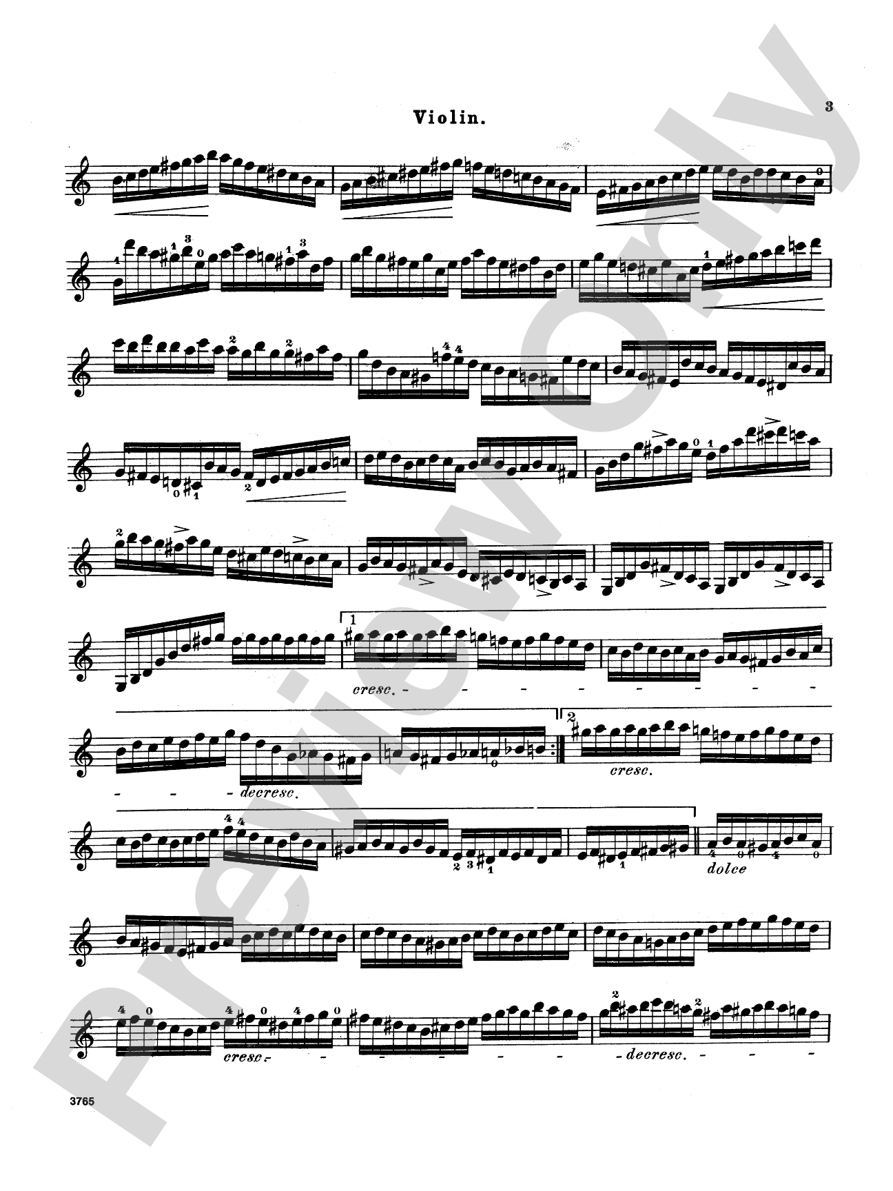 Paganini: Moto Perpetuo, Op. 11: Violin Book