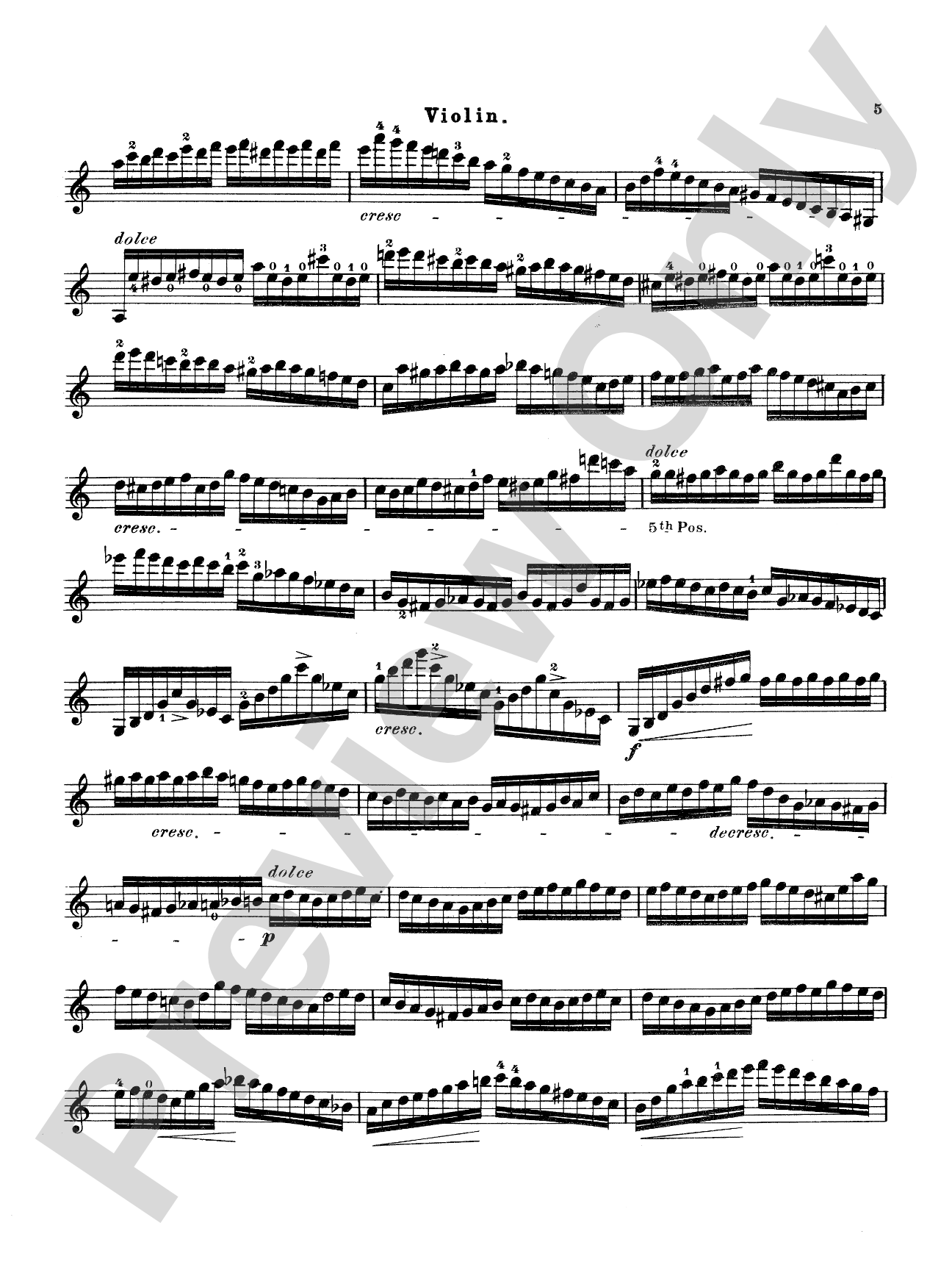 Paganini: Moto Perpetuo, Op. 11: Violin Book