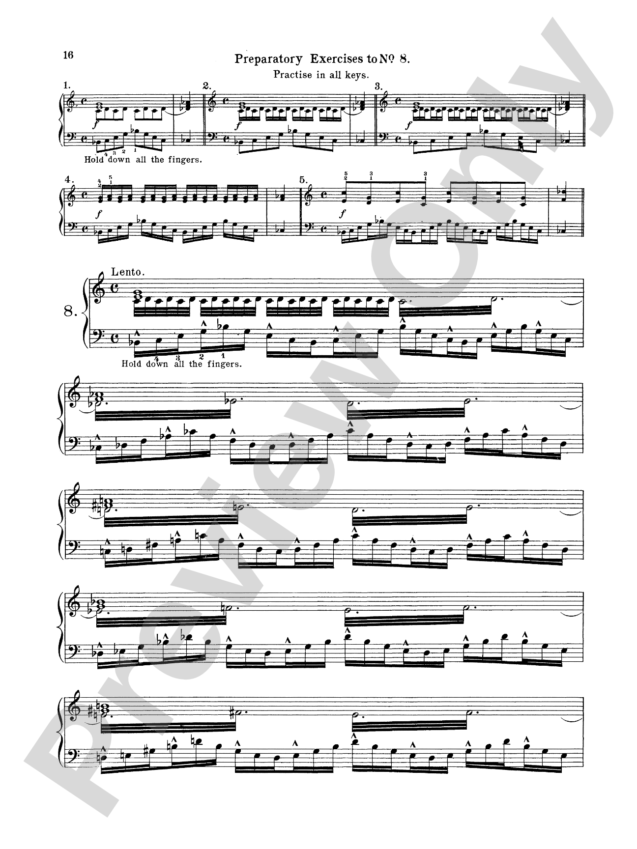 Pischna: Sixty Progressive Studies