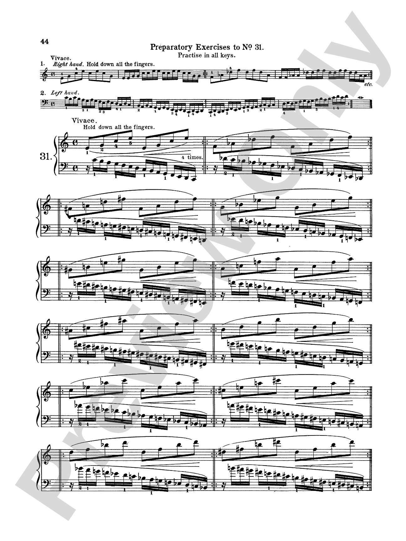 Pischna: Sixty Progressive Studies