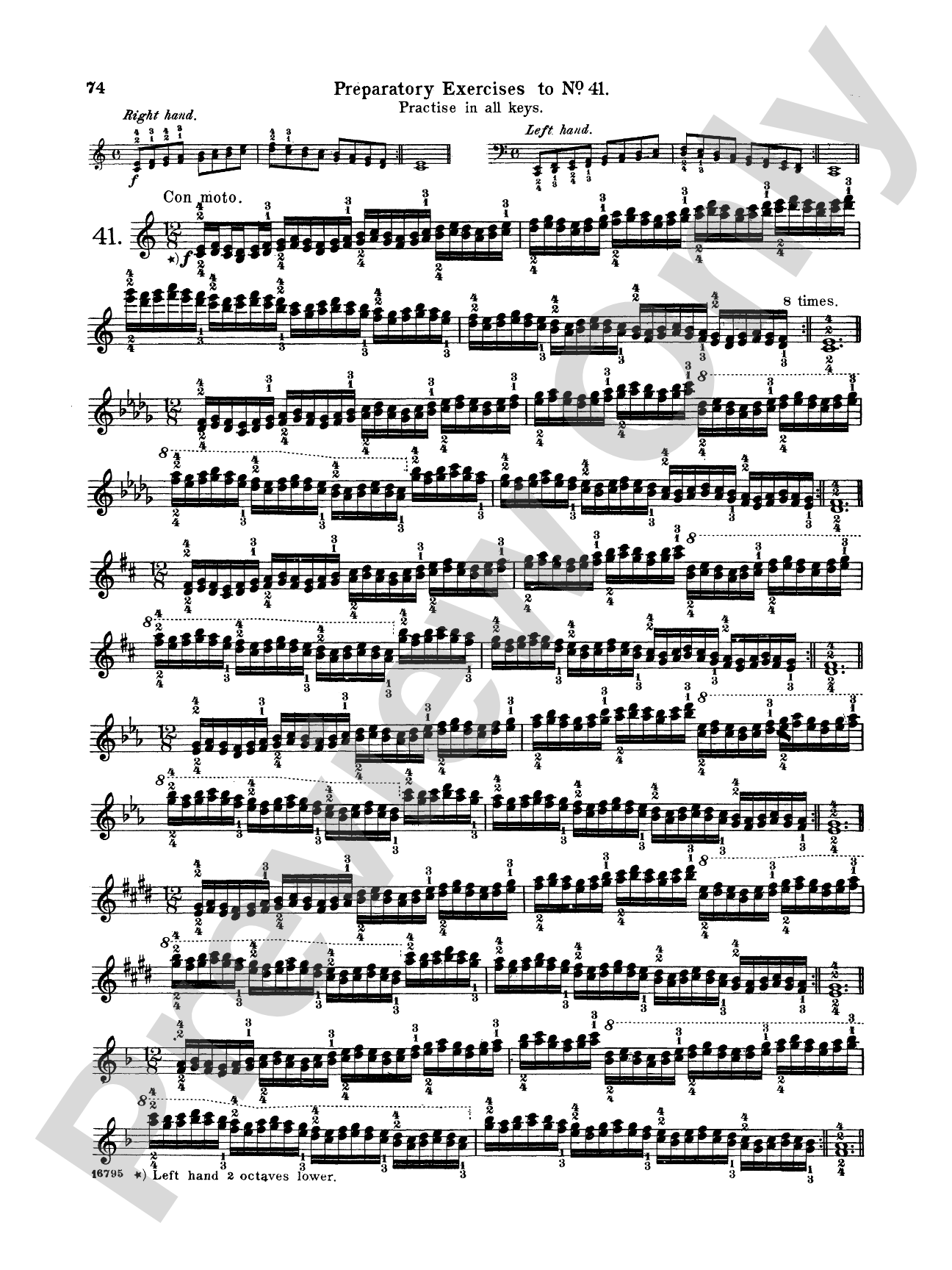 Pischna: Sixty Progressive Studies