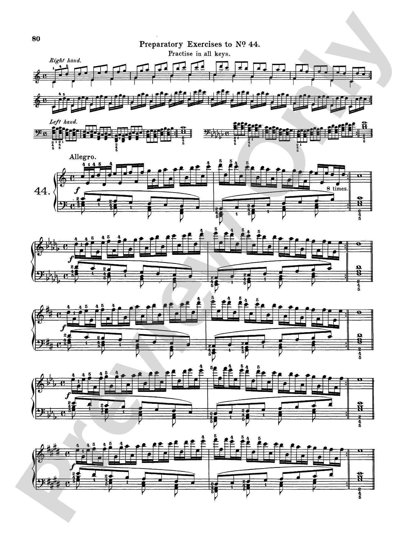 Pischna: Sixty Progressive Studies