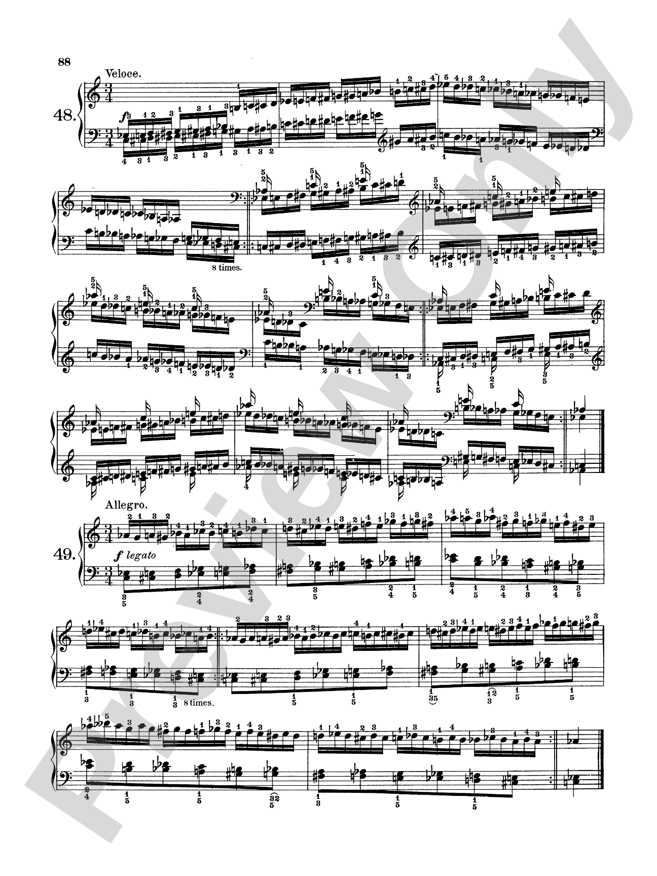 Pischna: Sixty Progressive Studies