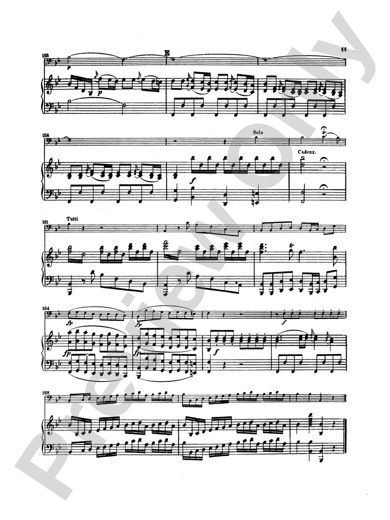 Mozart: Concerto in B flat Major, K. 191: Bassoon & Piano Part(s)