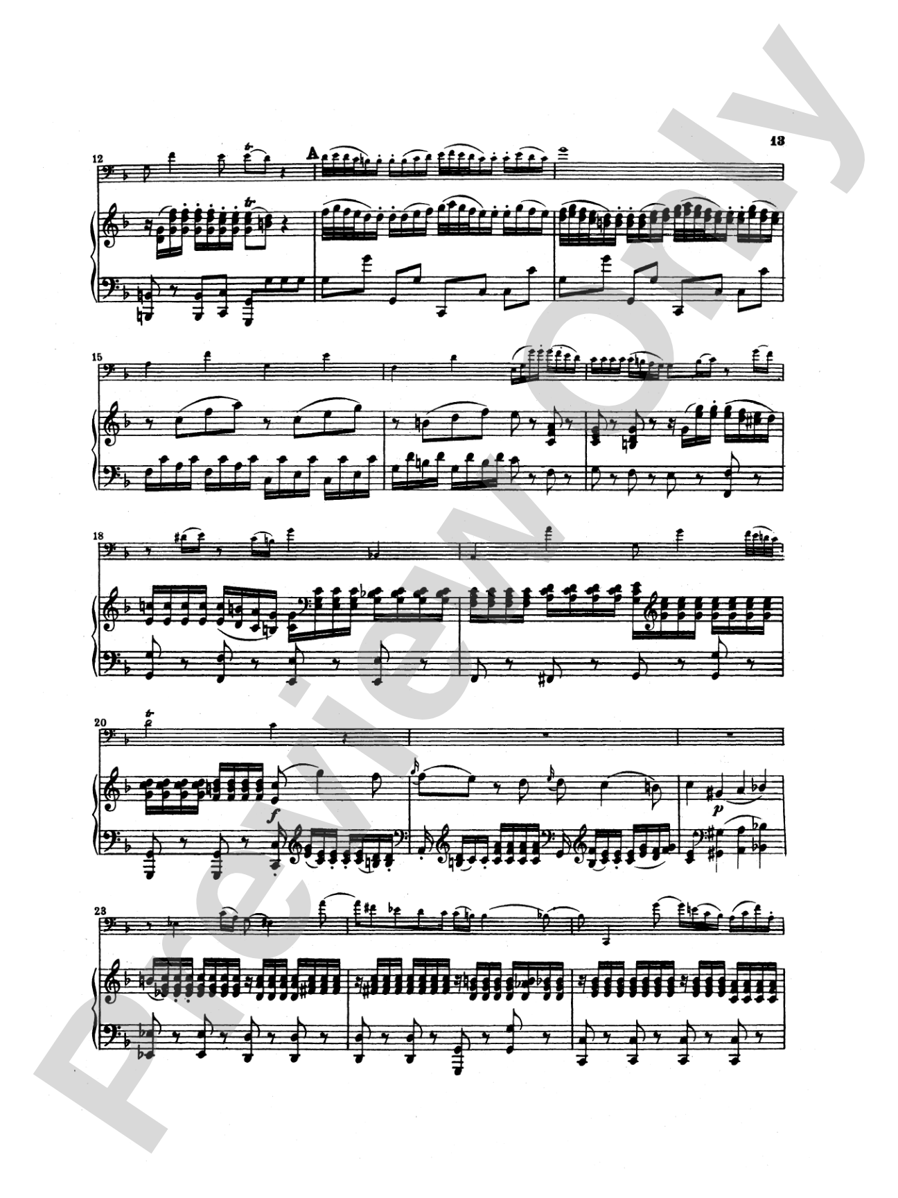 Mozart: Concerto in B flat Major, K. 191: Bassoon & Piano Part(s)