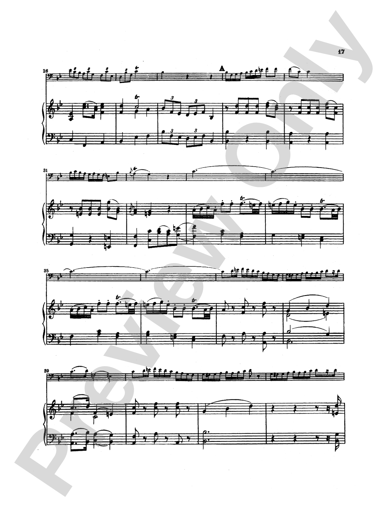 Mozart: Concerto in B flat Major, K. 191: Bassoon & Piano Part(s)