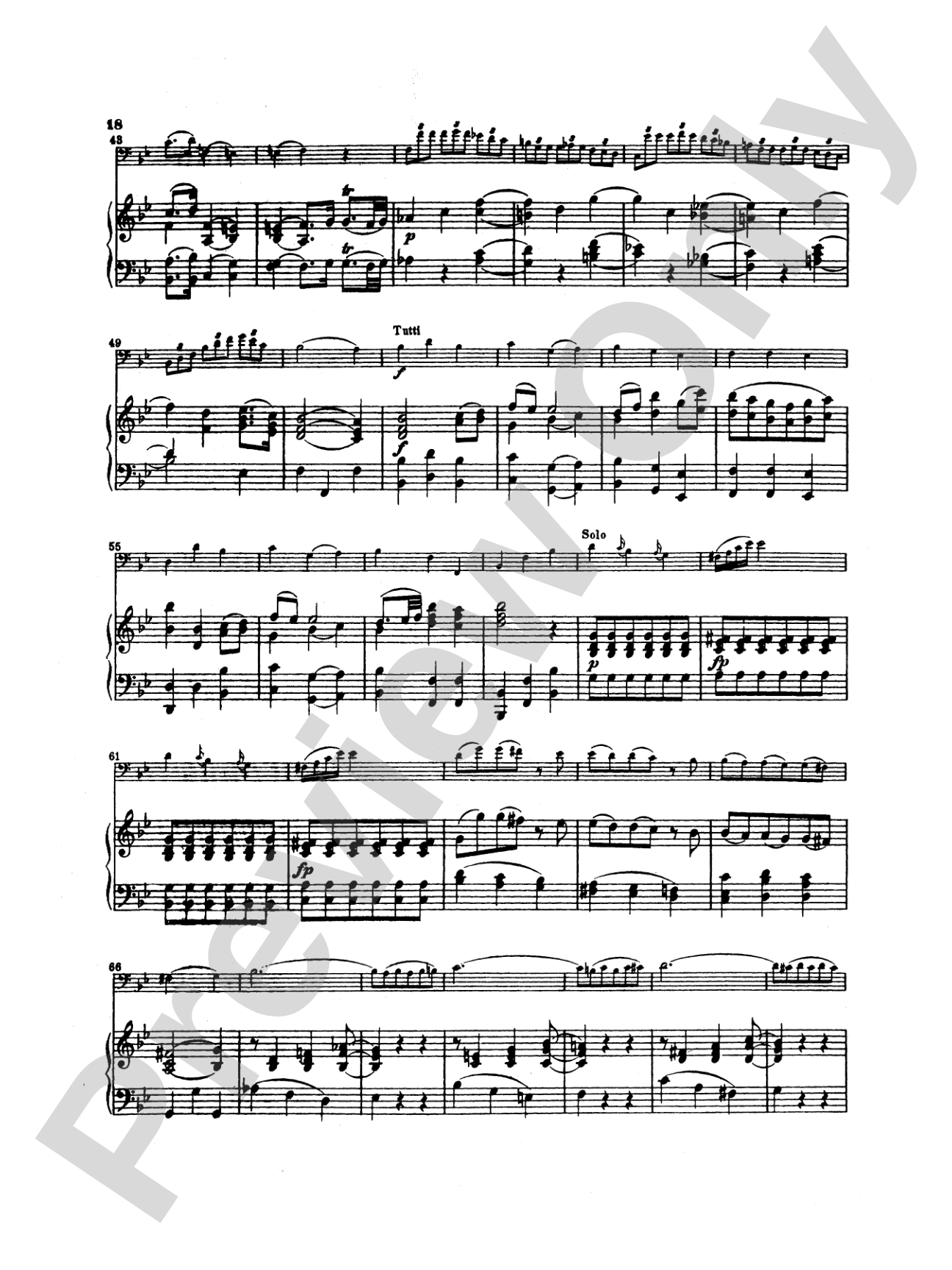 Mozart: Concerto in B flat Major, K. 191: Bassoon & Piano Part(s)