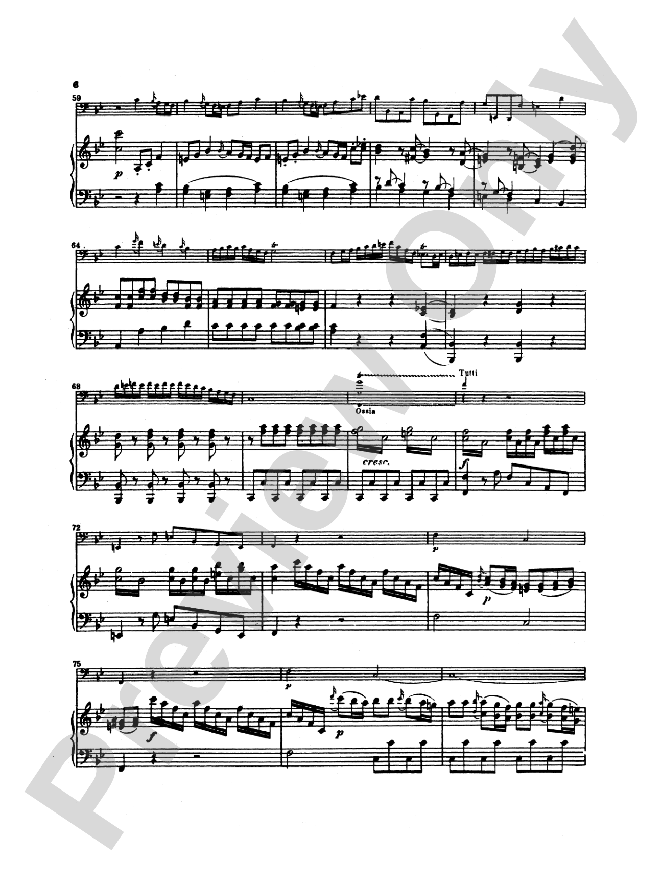 Mozart: Concerto in B flat Major, K. 191: Bassoon & Piano Part(s)