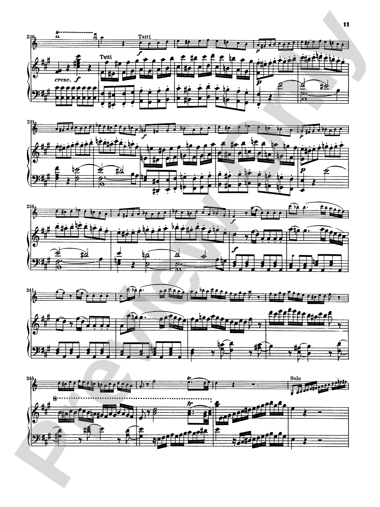 Mozart: Concerto in A Major, K. 622: Clarinet Part(s)