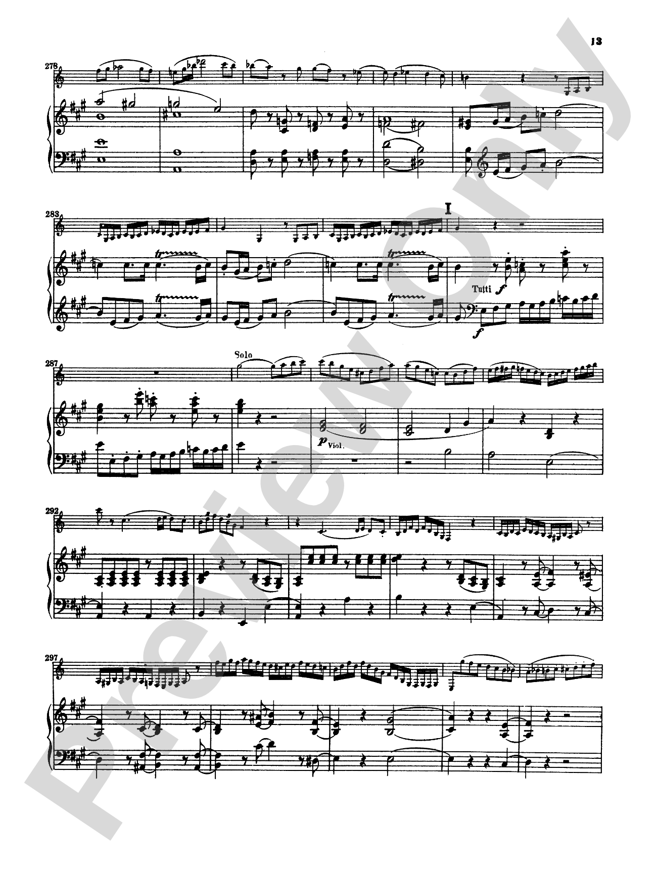 Mozart: Concerto in A Major, K. 622: Clarinet Part(s)