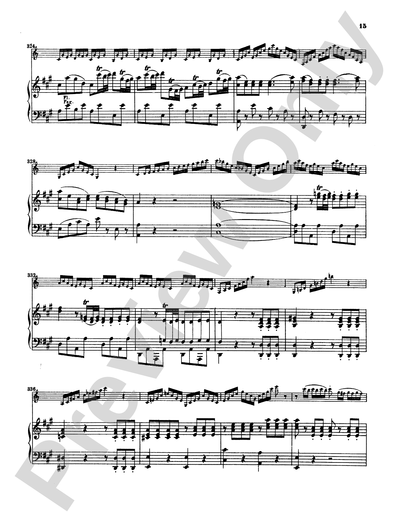 Mozart: Concerto in A Major, K. 622: Clarinet Part(s)