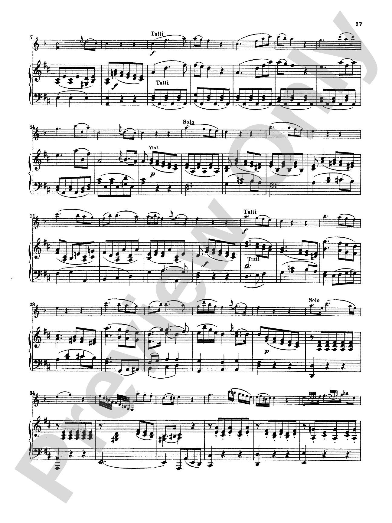 Mozart: Concerto in A Major, K. 622: Clarinet Part(s)