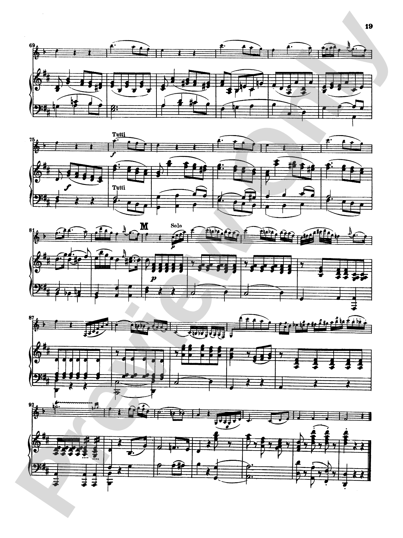 Mozart: Concerto in A Major, K. 622: Clarinet Part(s)