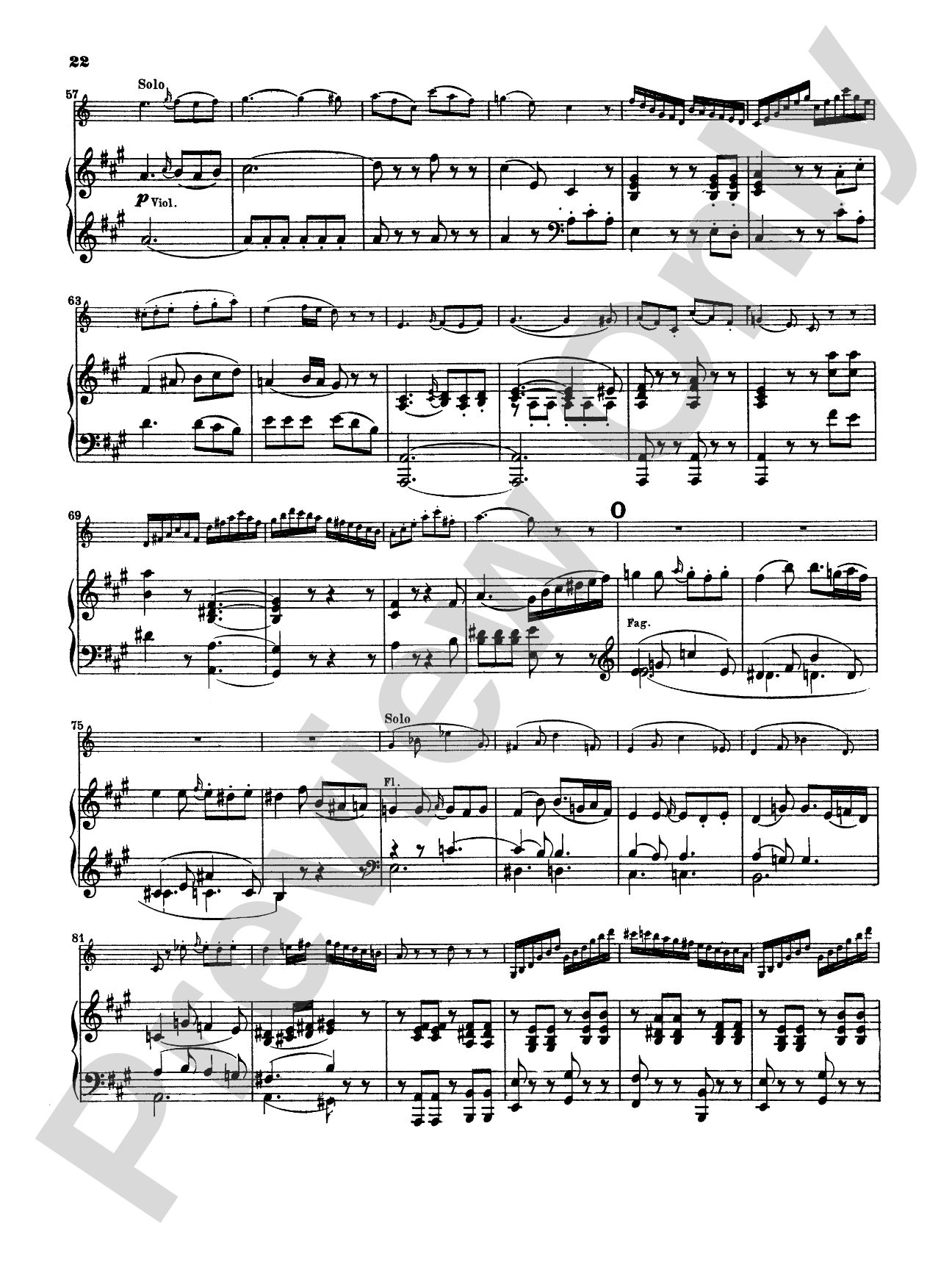 Mozart: Concerto in A Major, K. 622: Clarinet Part(s)