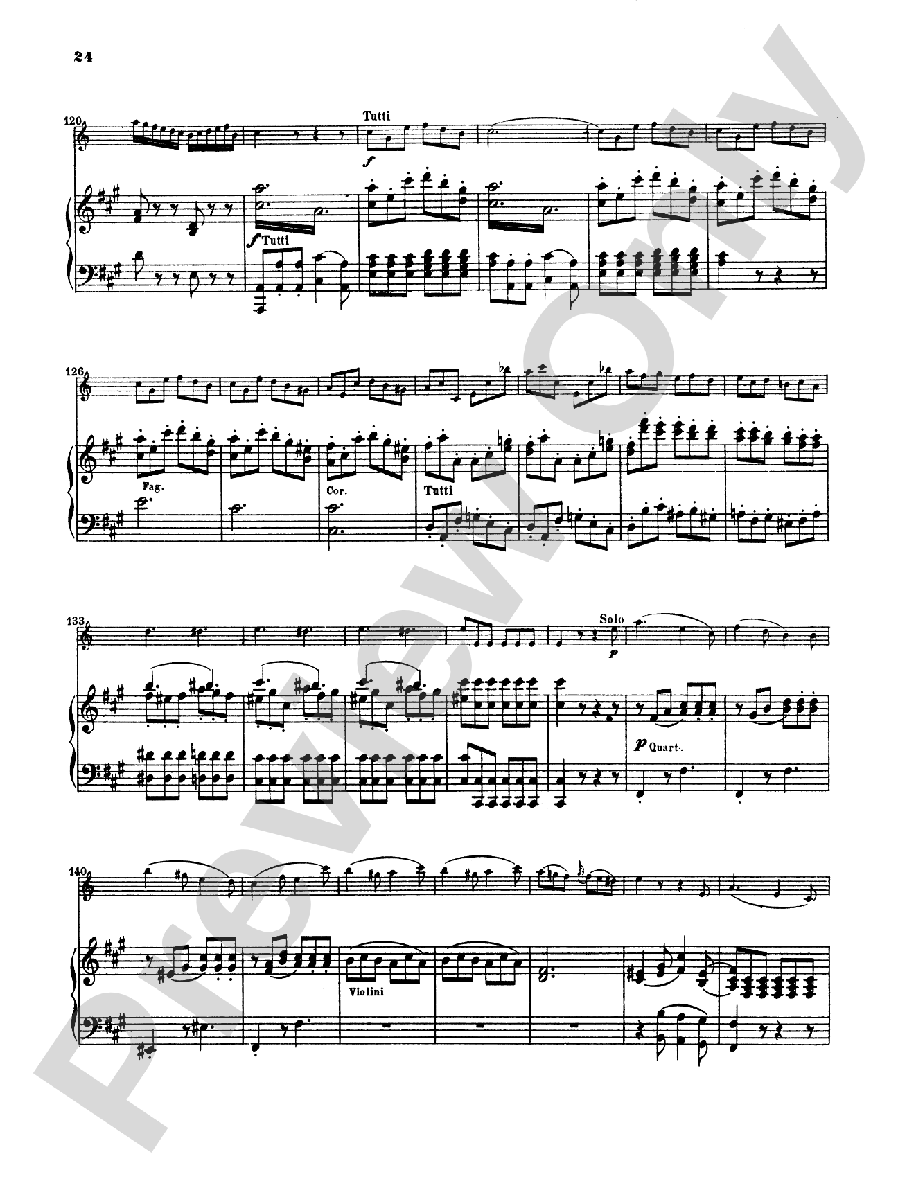 Mozart: Concerto in A Major, K. 622: Clarinet Part(s)