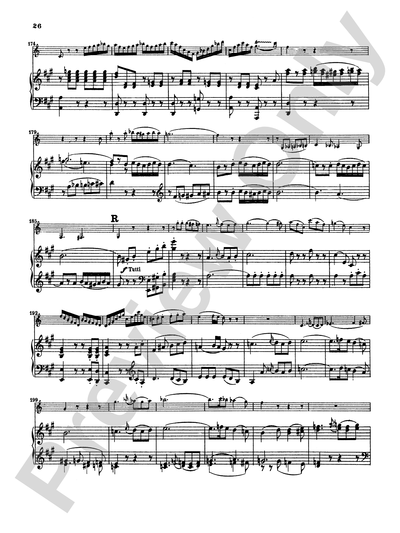 Mozart: Concerto in A Major, K. 622: Clarinet Part(s)