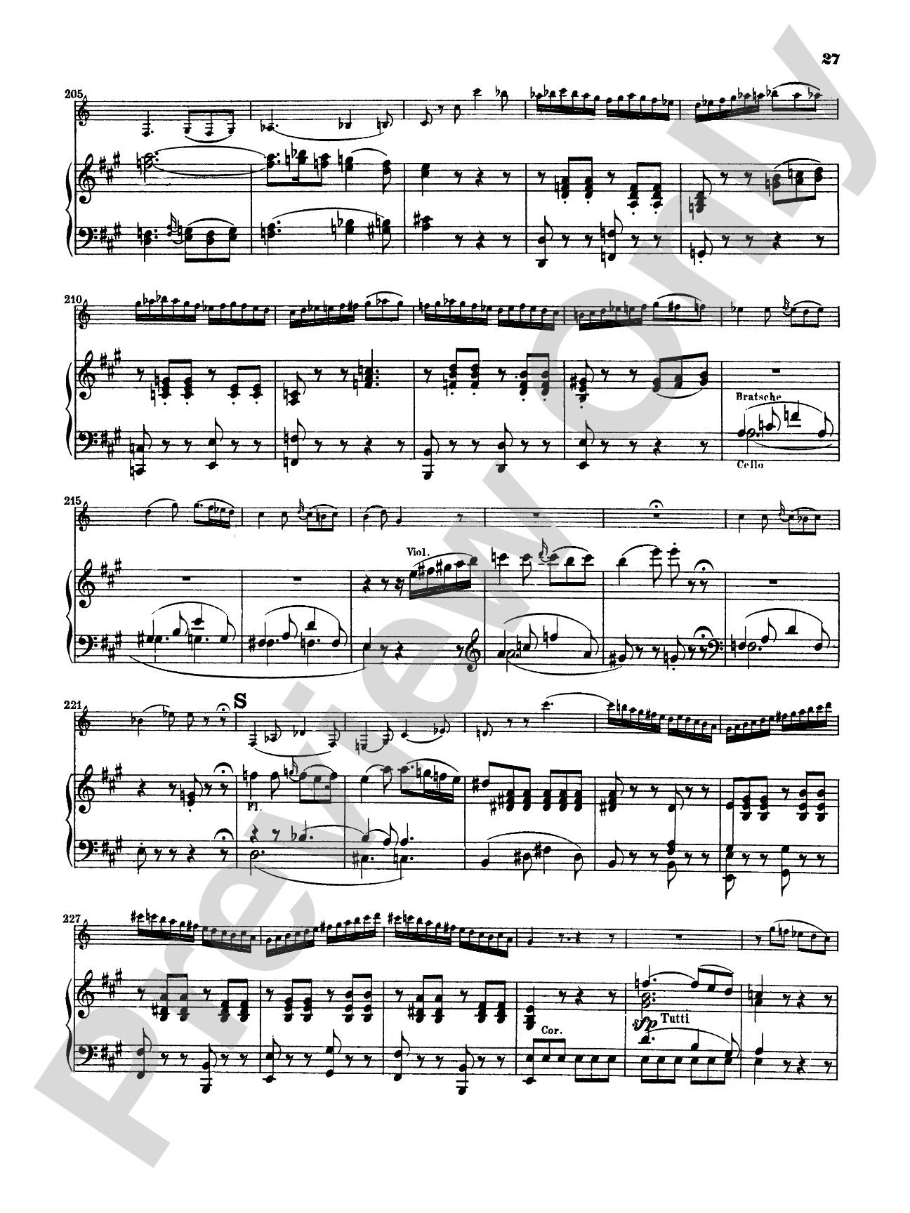Mozart: Concerto in A Major, K. 622: Clarinet Part(s)