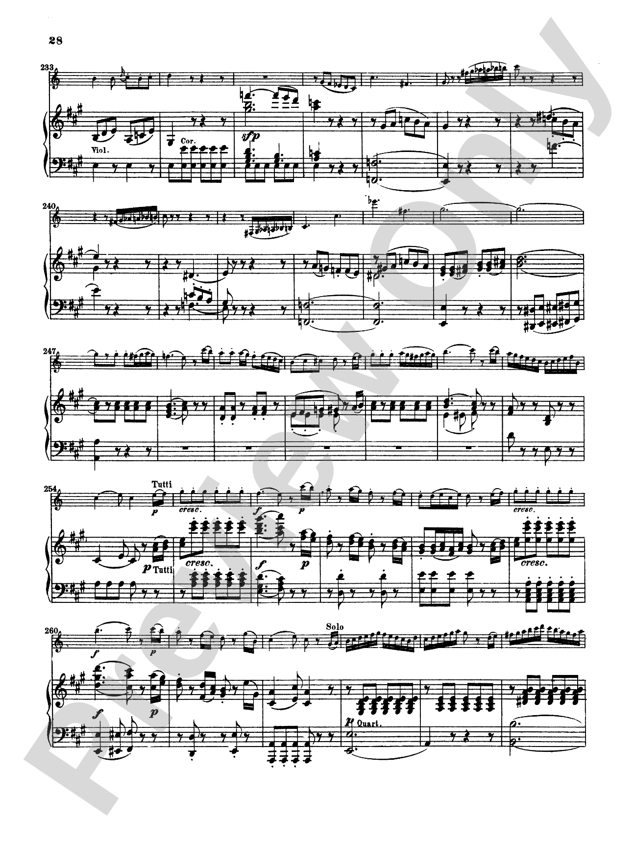 Mozart: Concerto in A Major, K. 622: Clarinet Part(s)