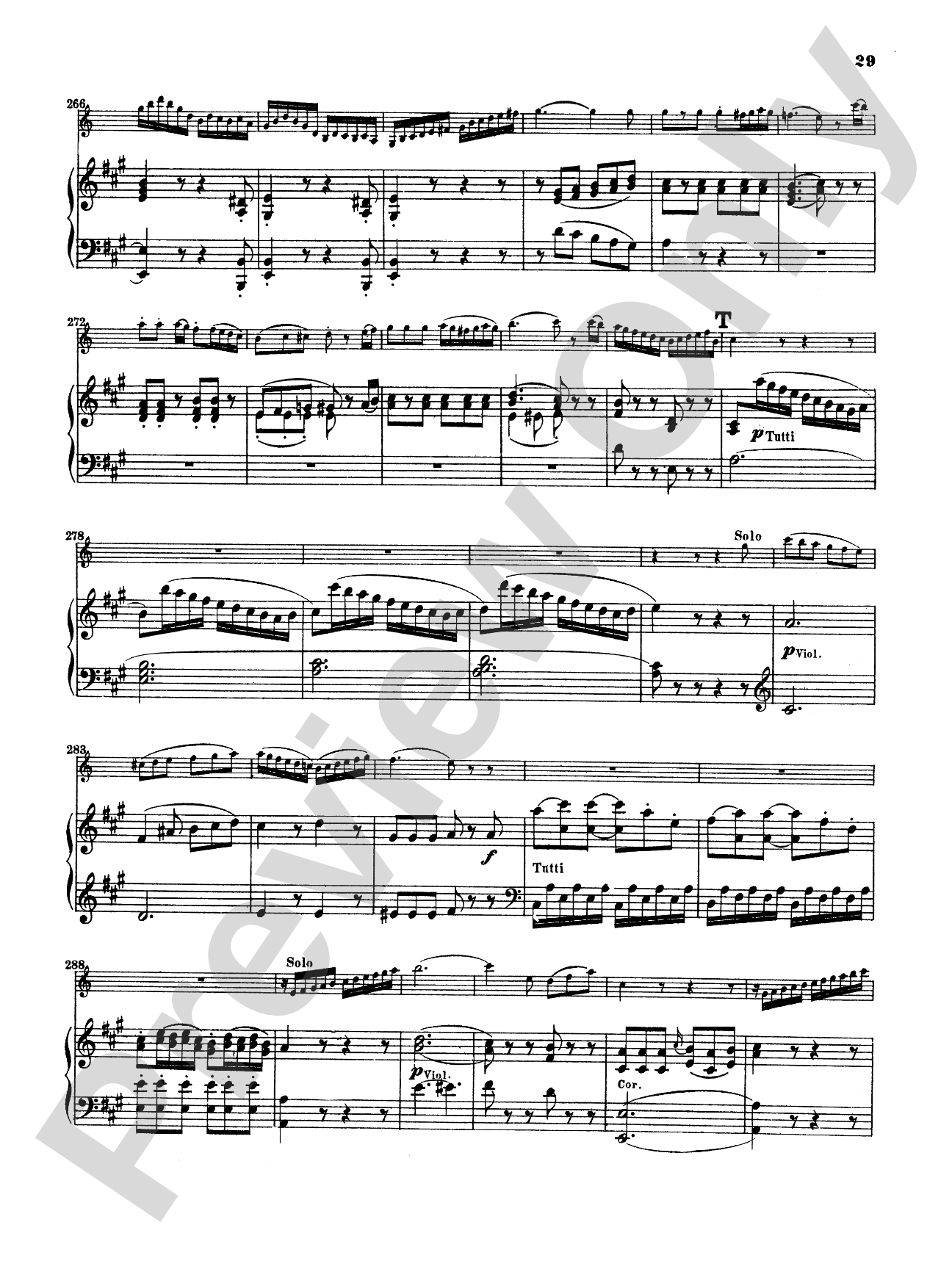 Mozart: Concerto in A Major, K. 622: Clarinet Part(s)