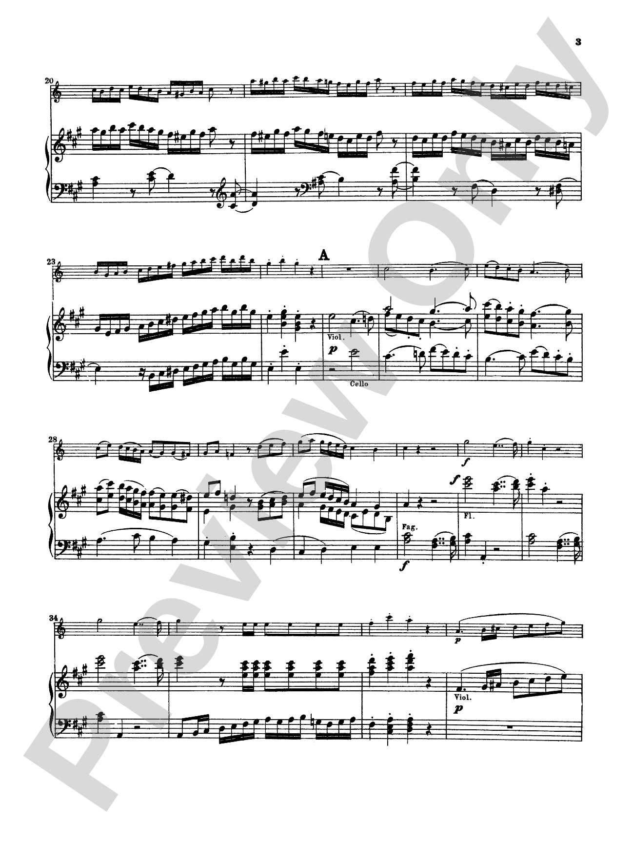 Mozart: Concerto in A Major, K. 622: Clarinet Part(s)
