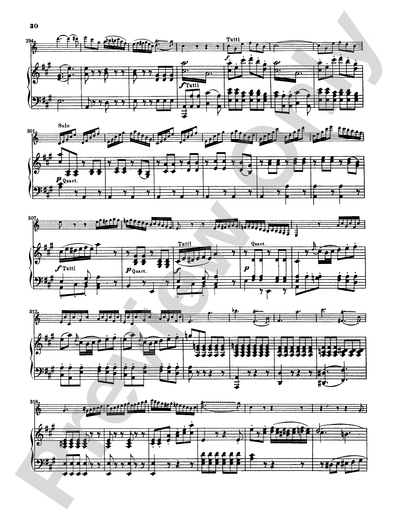 Mozart: Concerto in A Major, K. 622: Clarinet Part(s)