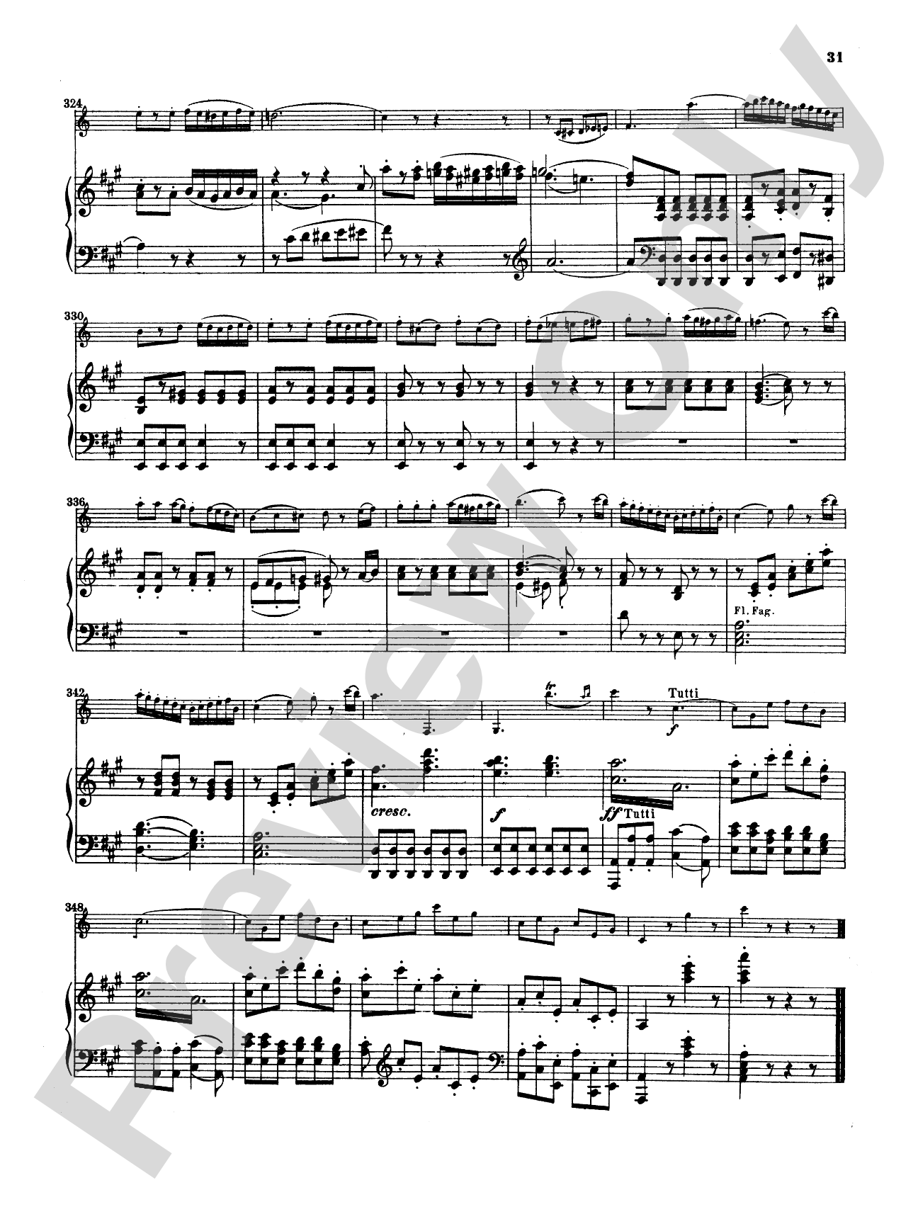 Mozart: Concerto in A Major, K. 622: Clarinet Part(s)