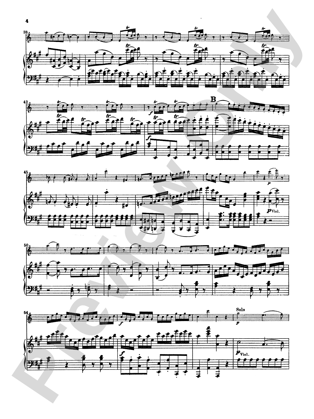 Mozart: Concerto in A Major, K. 622: Clarinet Part(s)