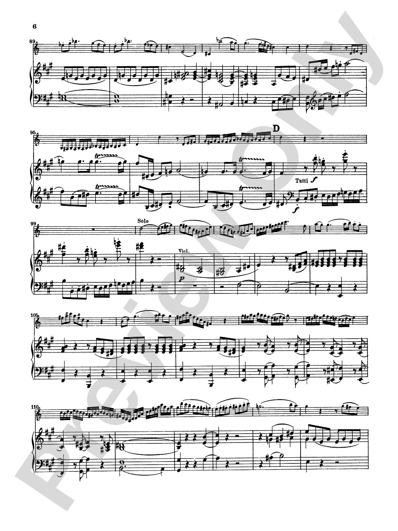 Mozart: Concerto in A Major, K. 622: Clarinet Part(s)