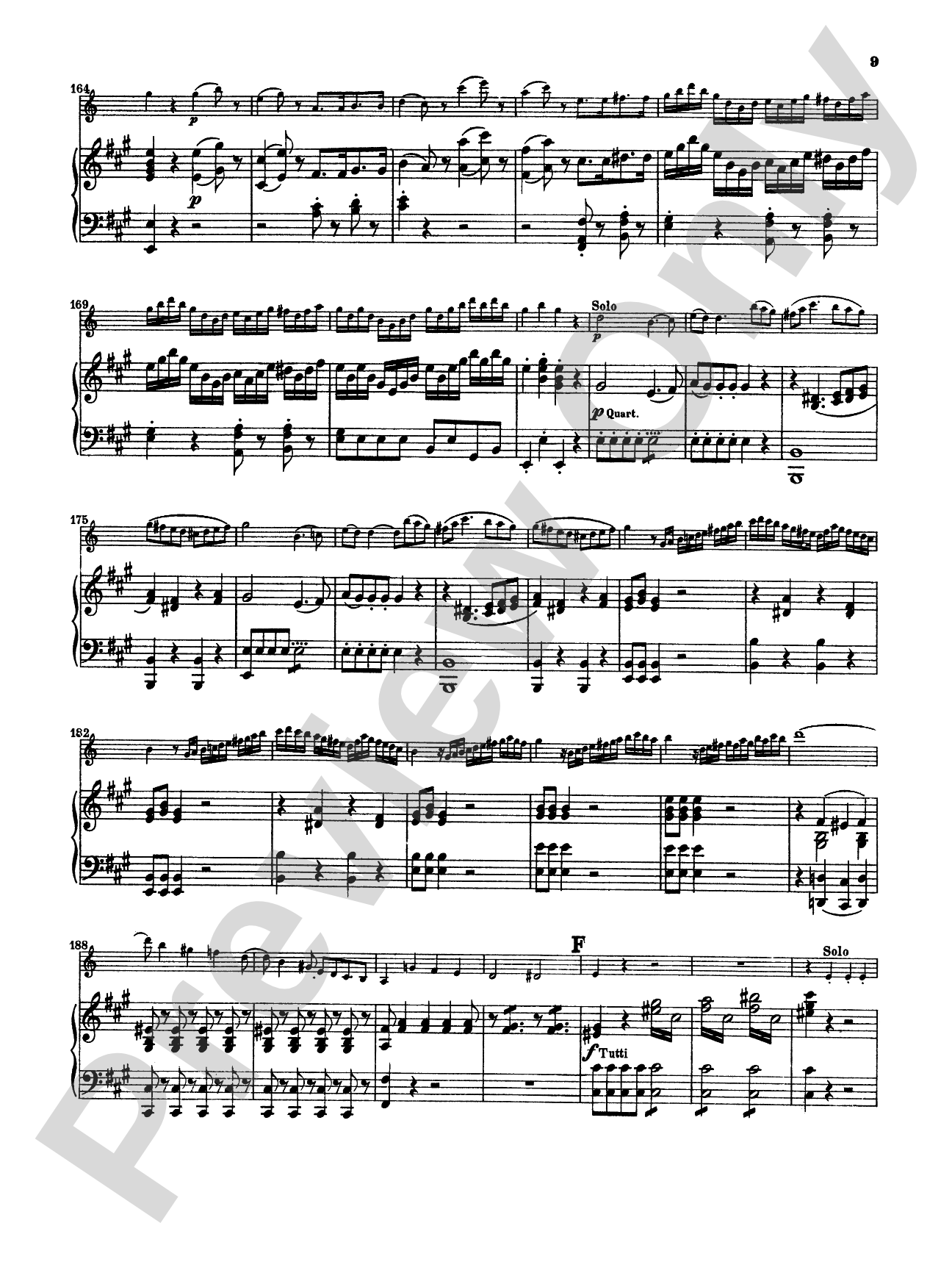 Mozart: Concerto in A Major, K. 622: Clarinet Part(s)