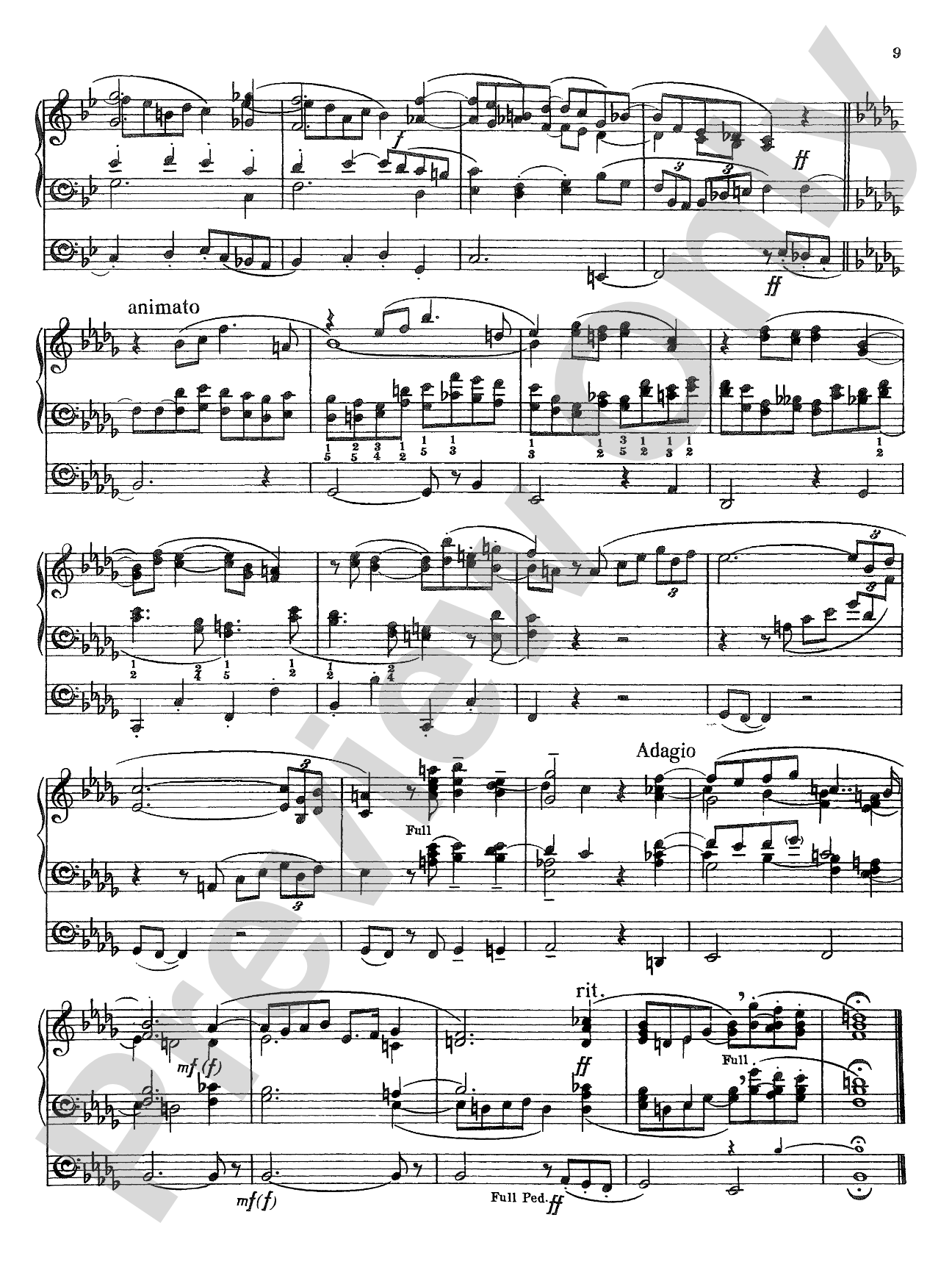 Rheinberger: Sonata No. 9: Organ Sheet