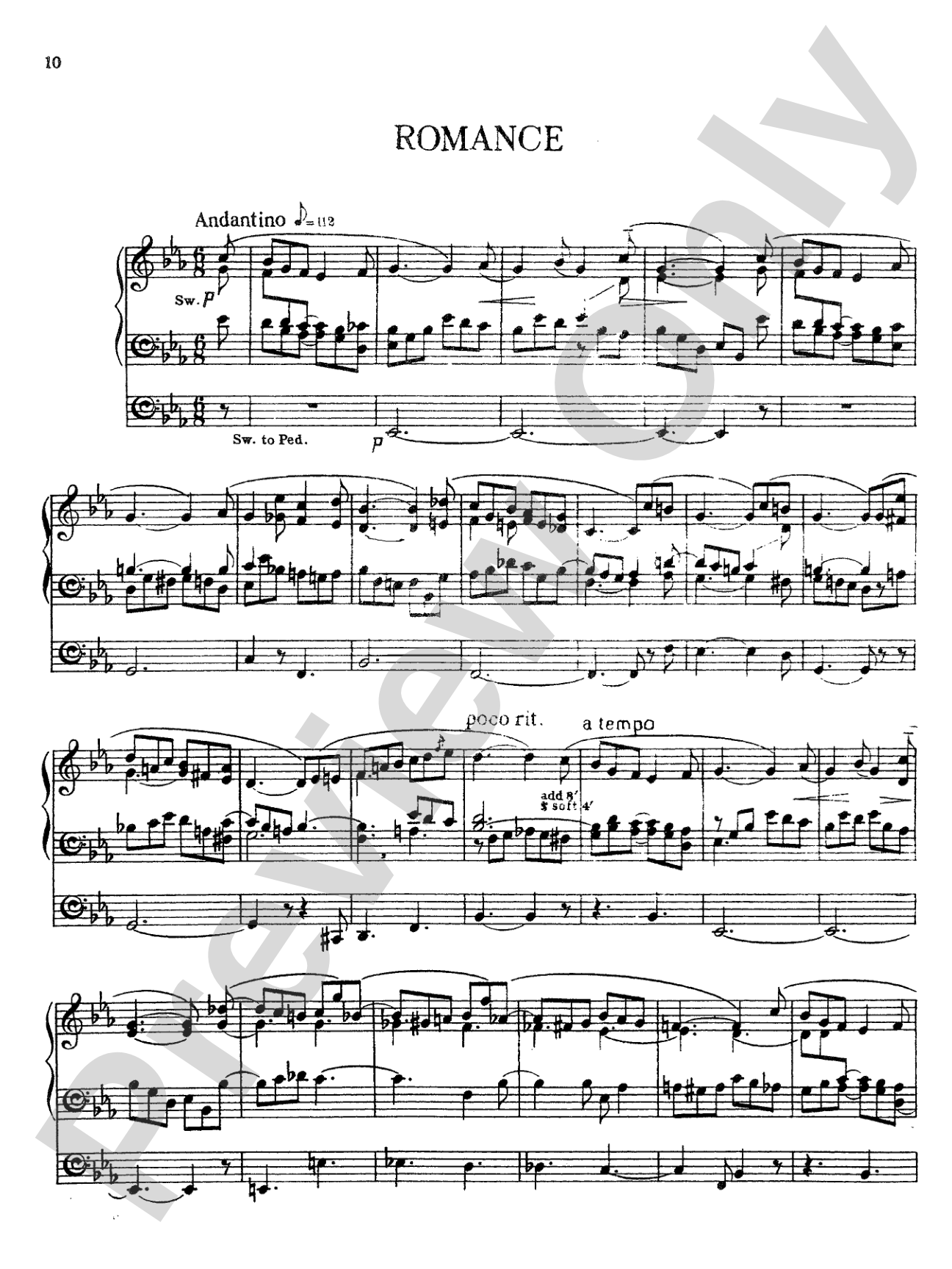 Rheinberger: Sonata No. 9: Organ Sheet