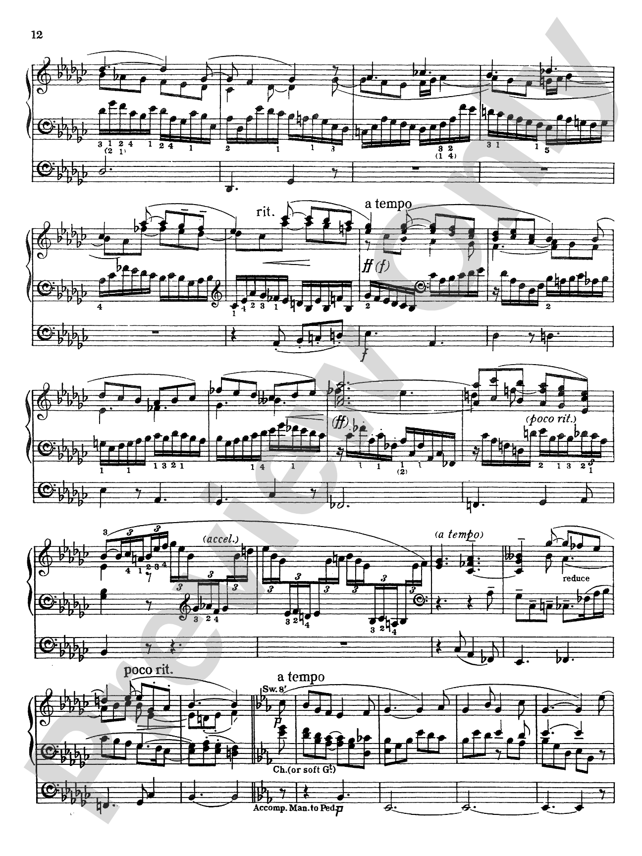 Rheinberger: Sonata No. 9: Organ Sheet
