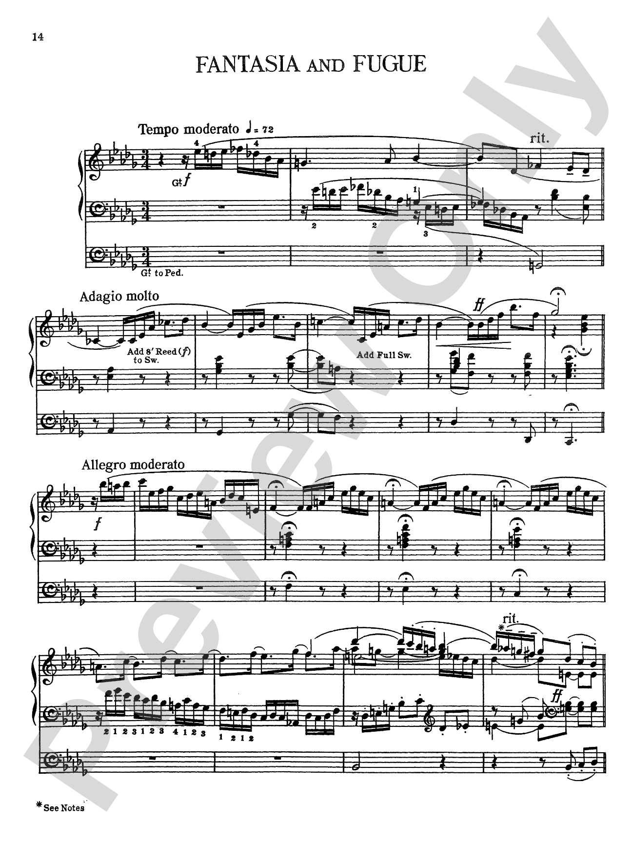 Rheinberger: Sonata No. 9: Organ Sheet