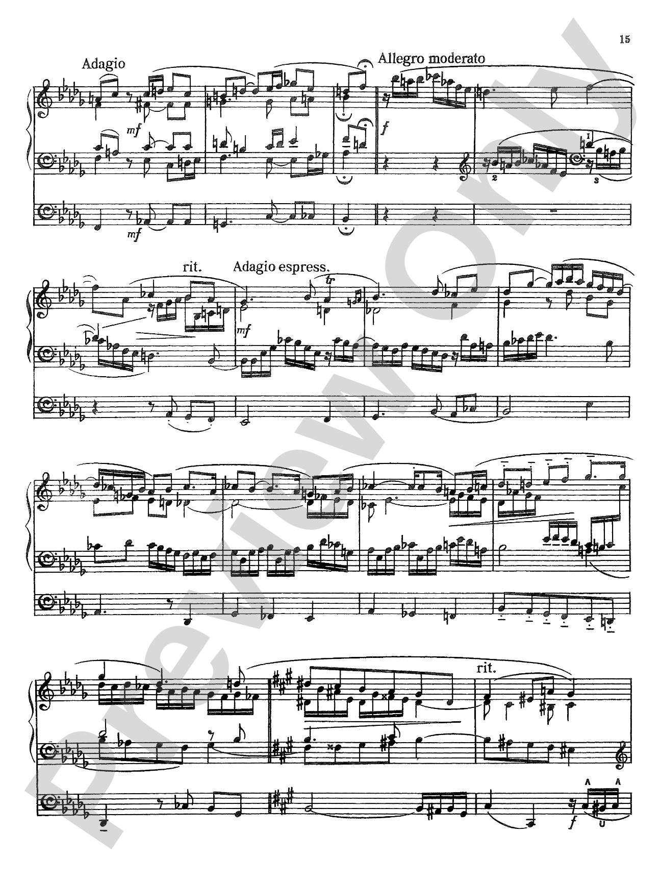 Rheinberger: Sonata No. 9: Organ Sheet