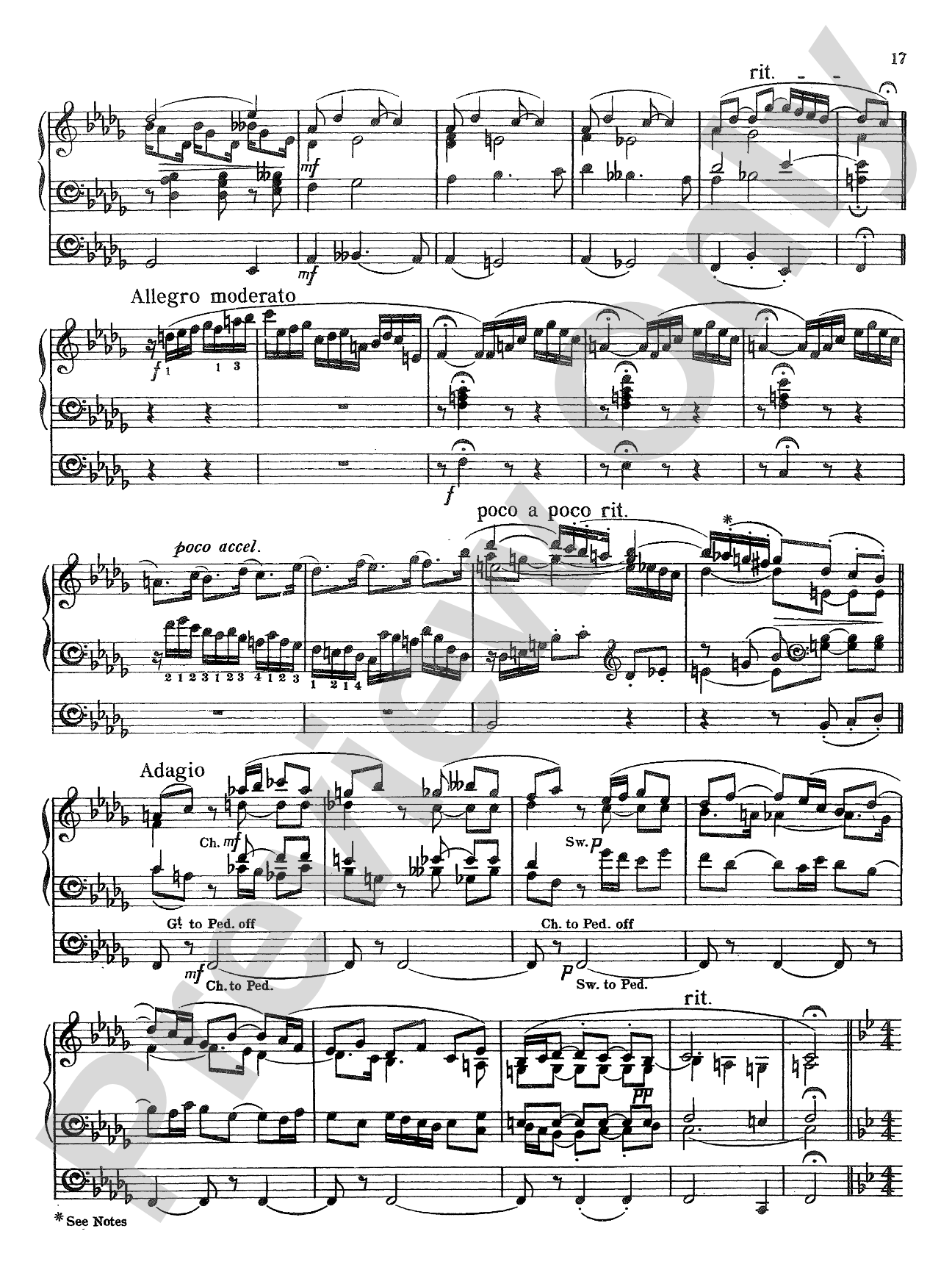 Rheinberger: Sonata No. 9: Organ Sheet