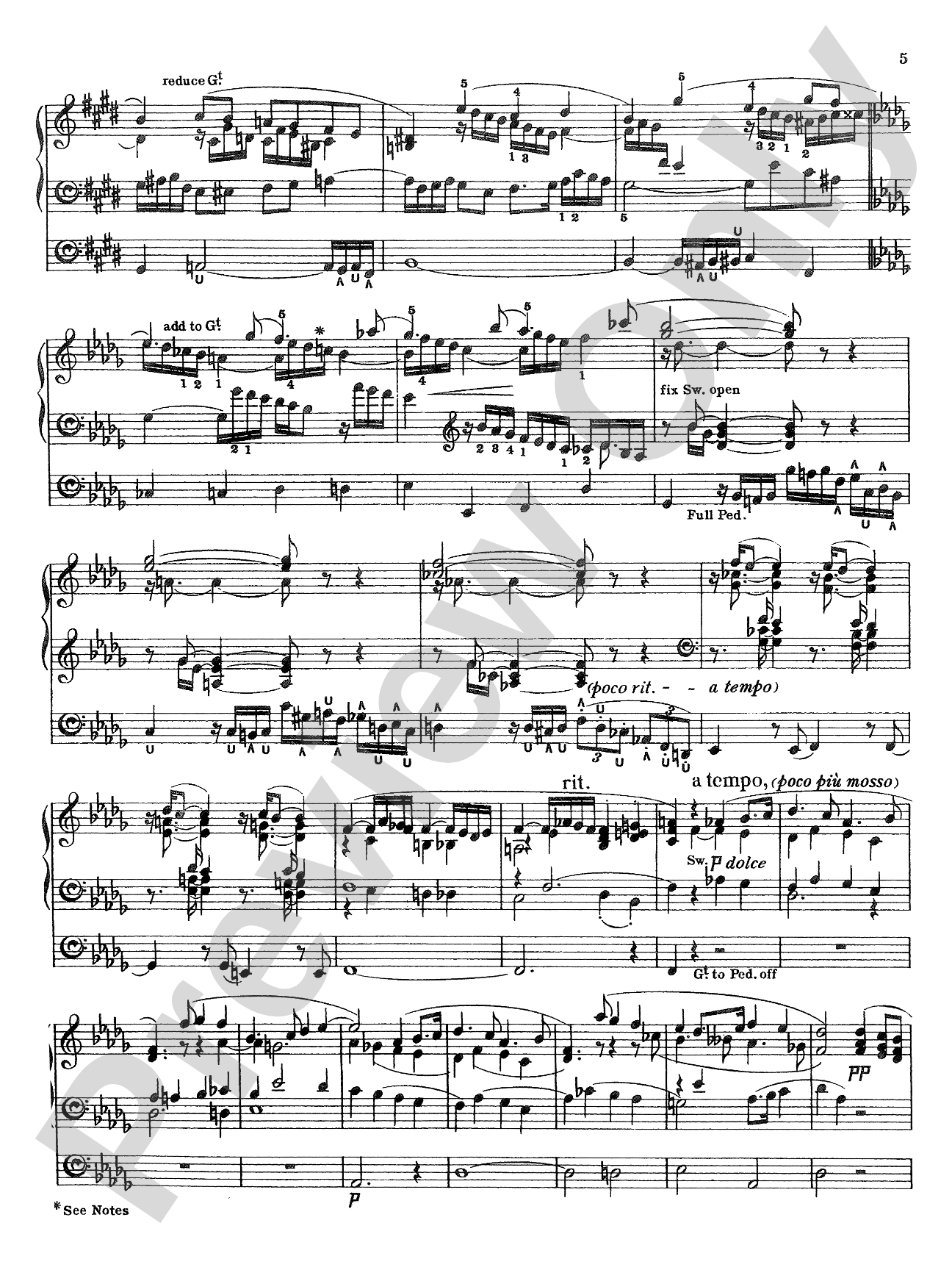 Rheinberger: Sonata No. 9: Organ Sheet