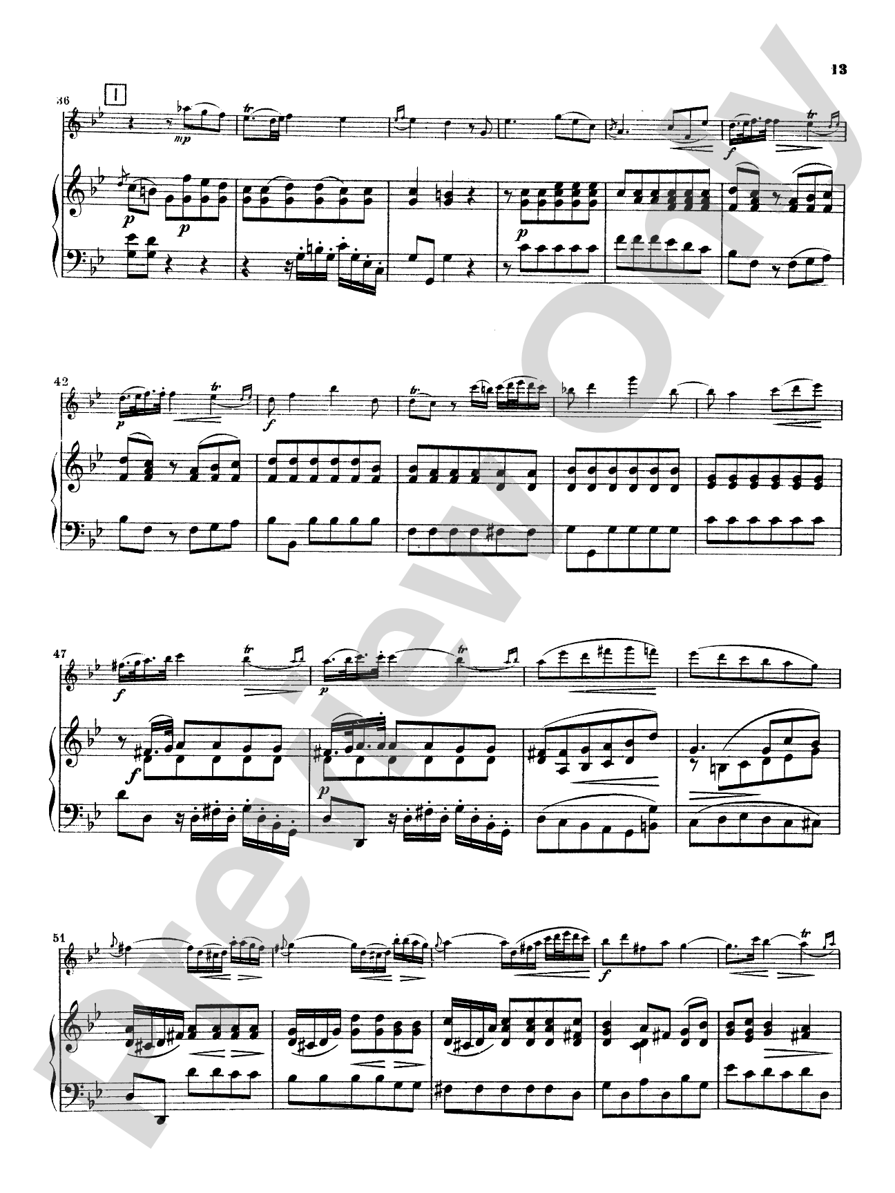 Quantz: Concerto in G Major: Flute Part(s)