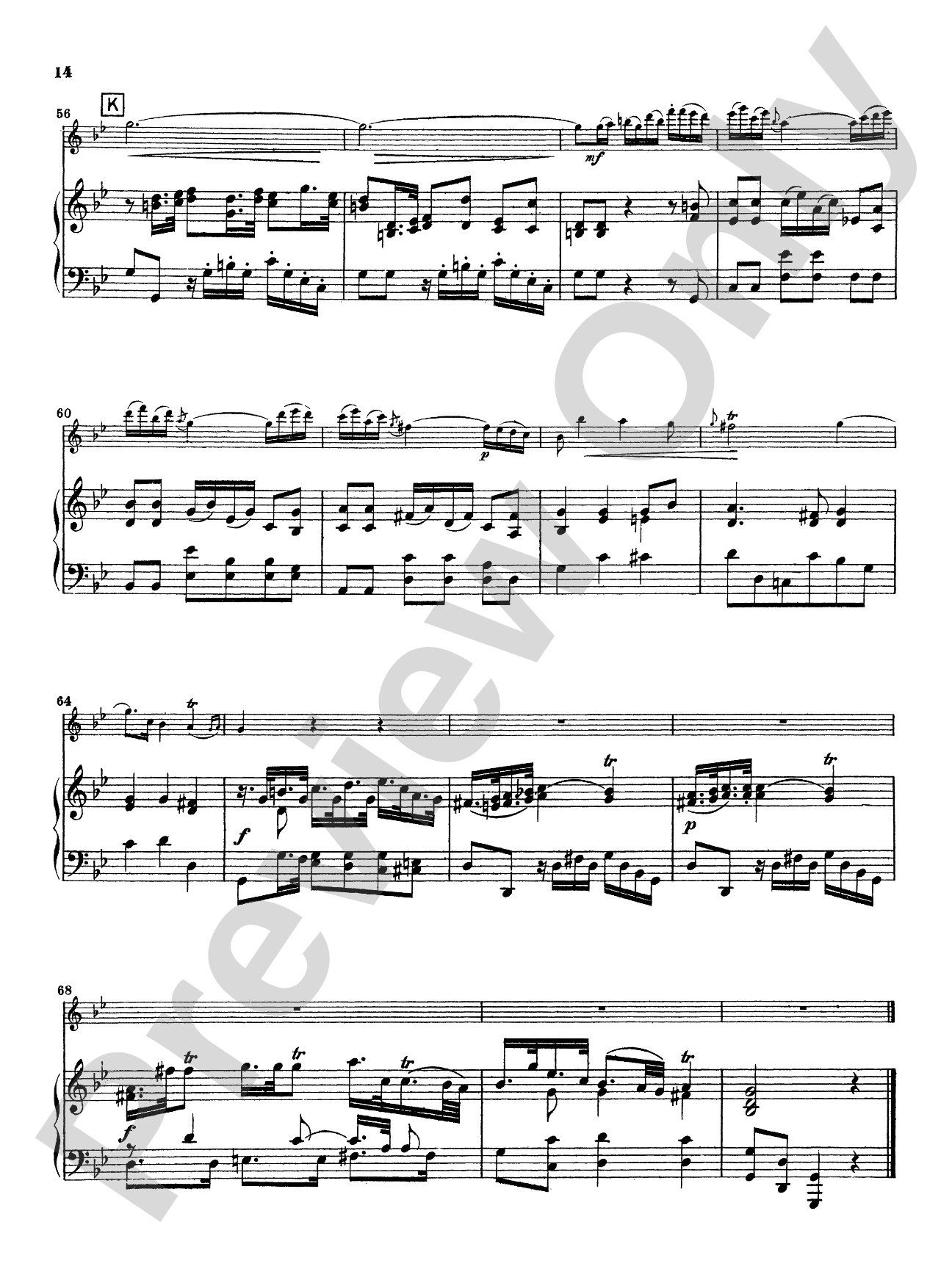 Quantz: Concerto in G Major: Flute Part(s)