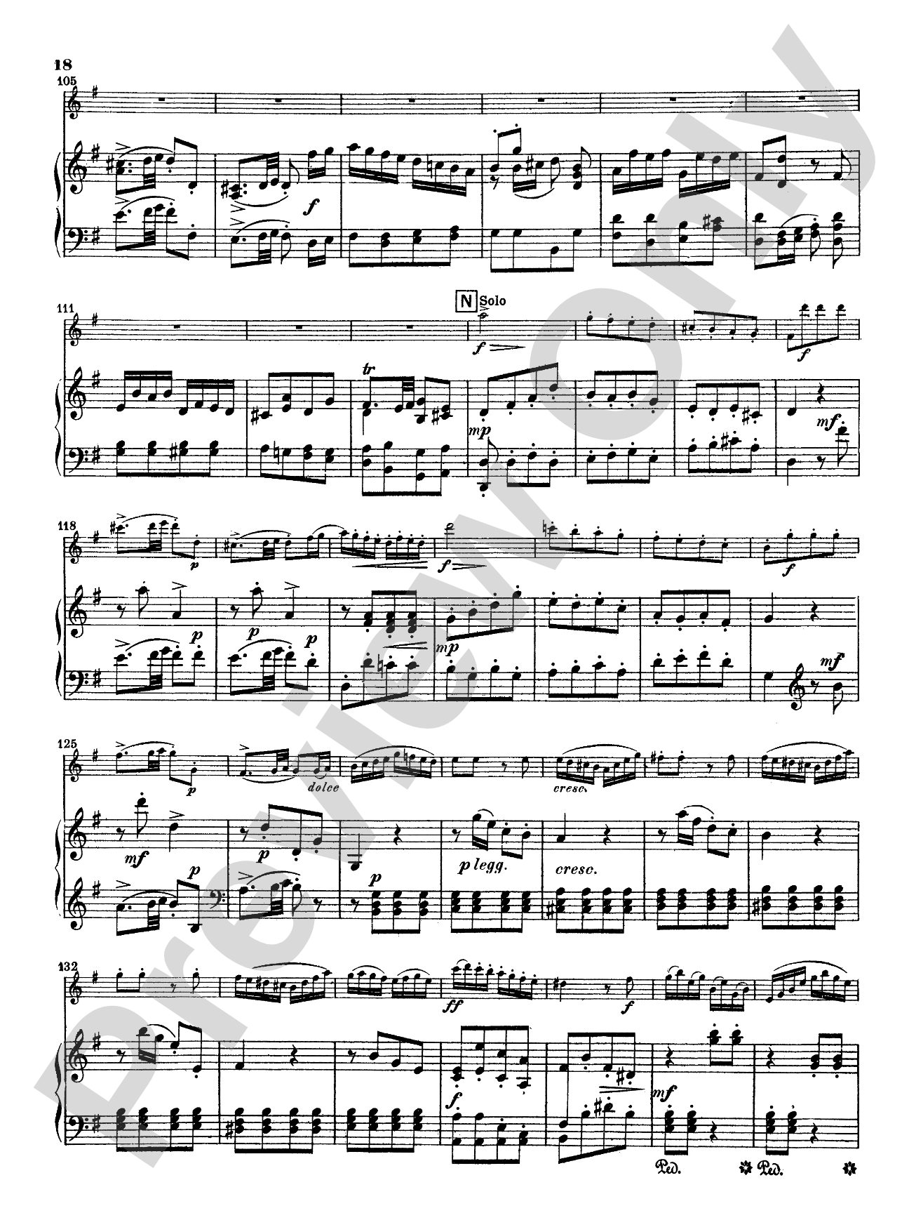 Quantz: Concerto in G Major: Flute Part(s)