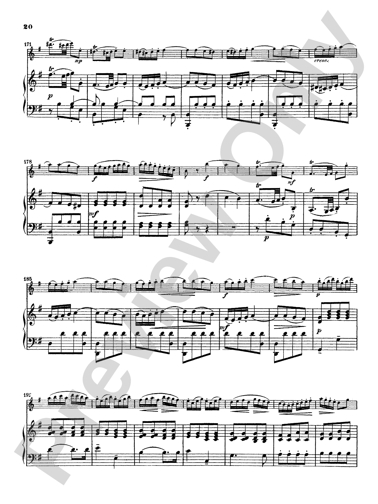 Quantz: Concerto in G Major: Flute Part(s)