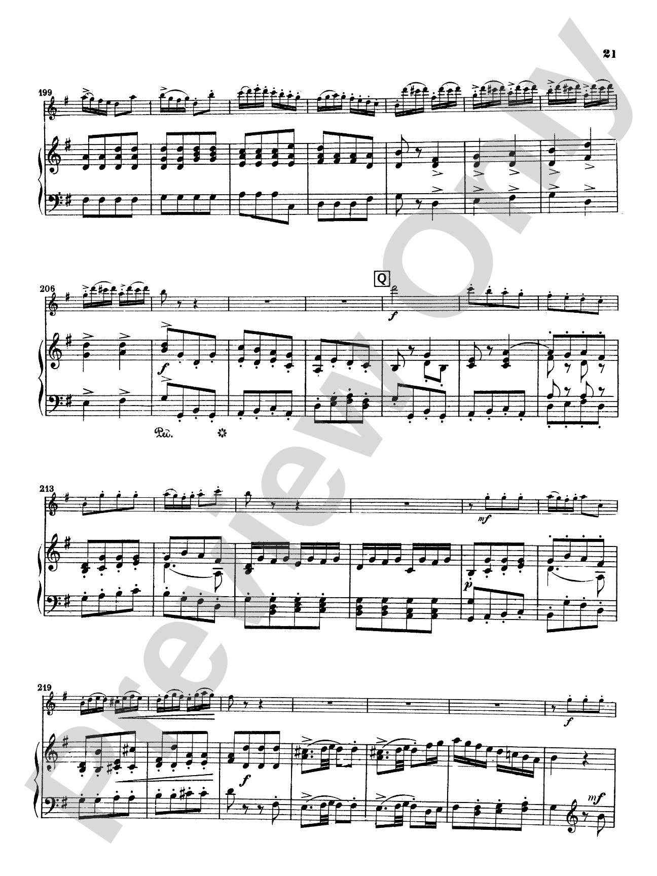 Quantz: Concerto in G Major: Flute Part(s)